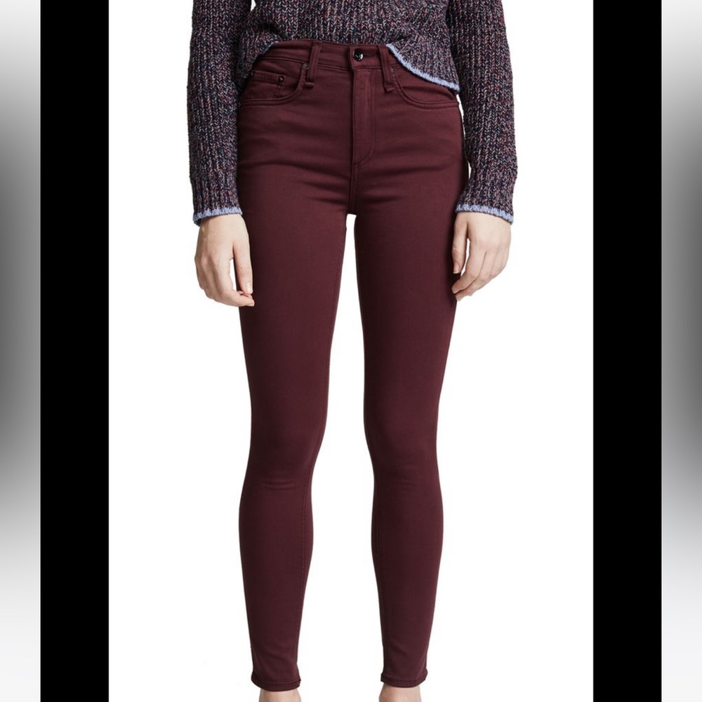 Rag & Bone Burgandy Plush